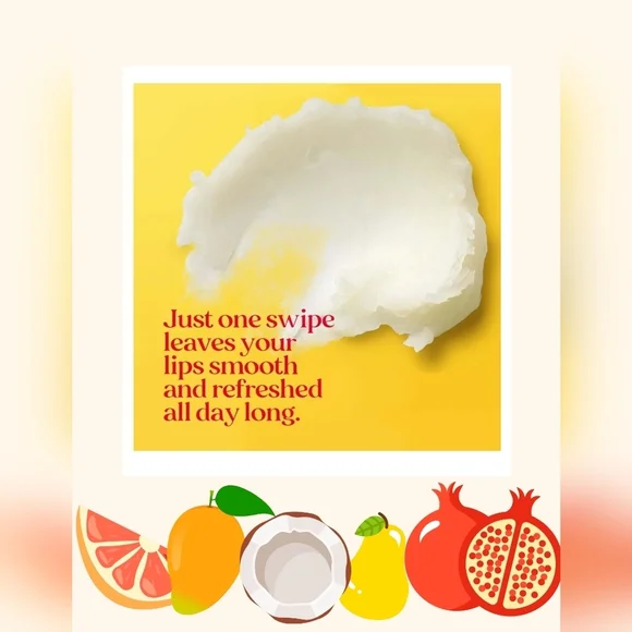 New Burt's Bees 100% Natural Moisturizing Lip Balm Superfruit, 4 Tubes In Box - Picture 3 of 10